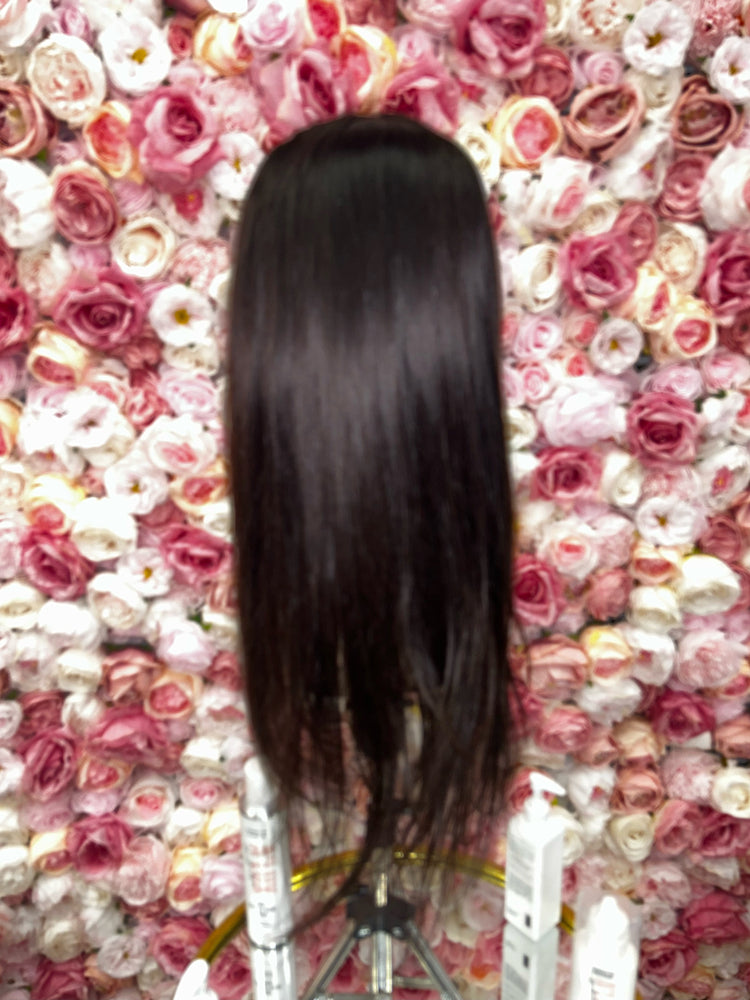 Plush Transparent Wig Collection "Silky Straight 180% Density 4X4 Closure"