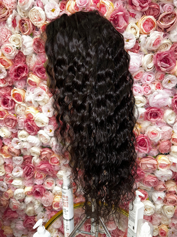 Plush Wig Collection "Deep Wave HD 13*4 180% Density Lace Frontal