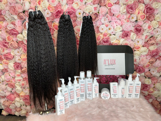 LUX Exclusive Raw Kinky Straight Hair Bundle Deal