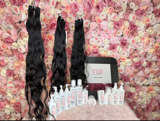 LUX Exclusive Raw Natural Wavy Hair Extensions