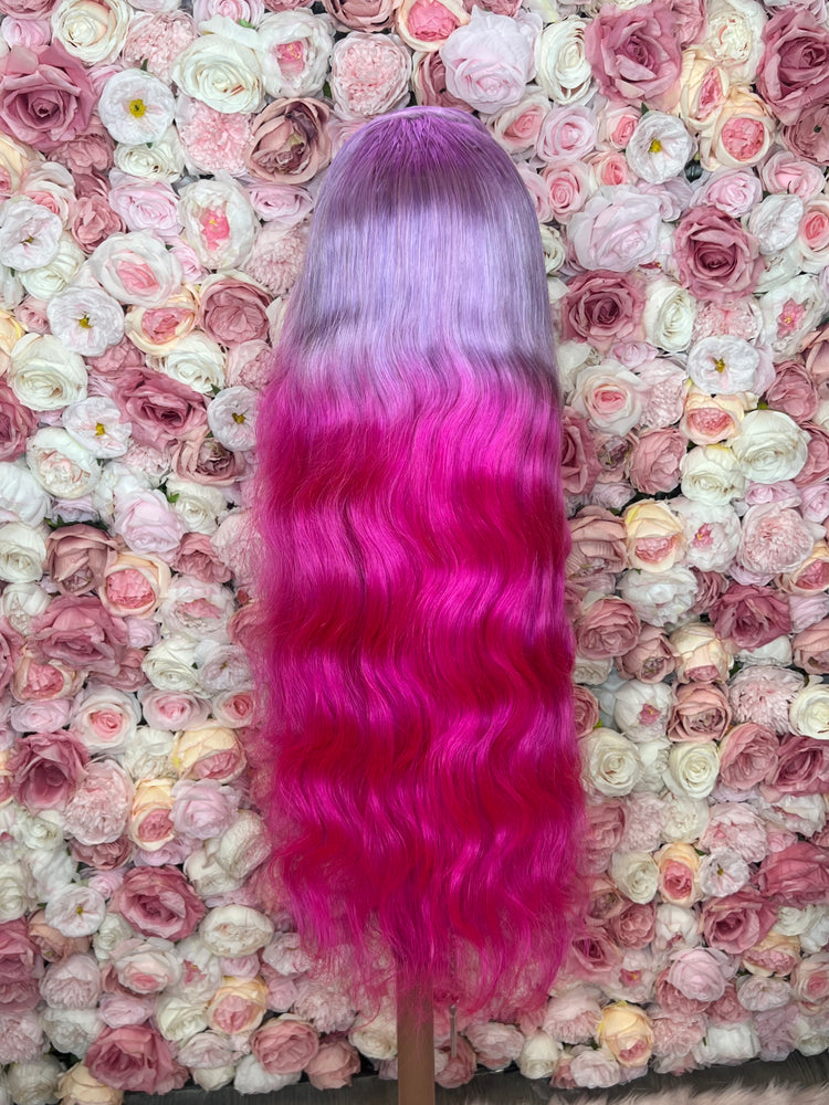 Luscious HD Purplish Pink Passion Front Lace 13x4 180% Density Wig