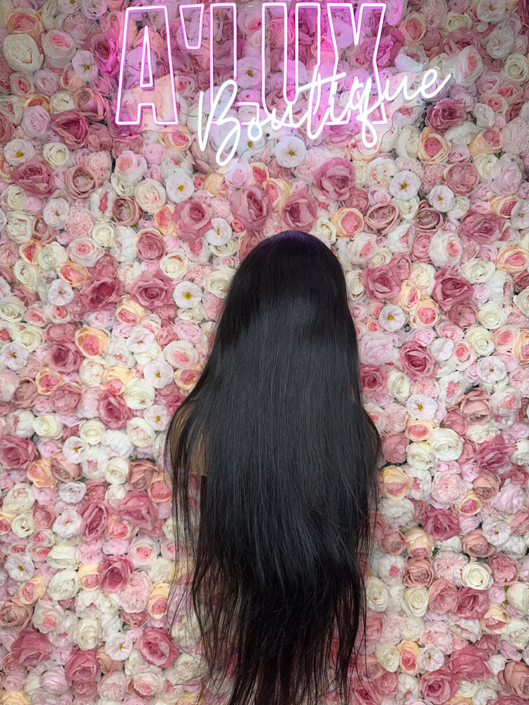 LUSH Silky Straight Front Lace 13x4 180% Density Wig