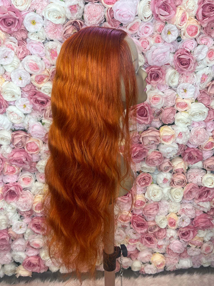 Luscious HD Orange Ginger Front Lace 13x4 180% Density Wig