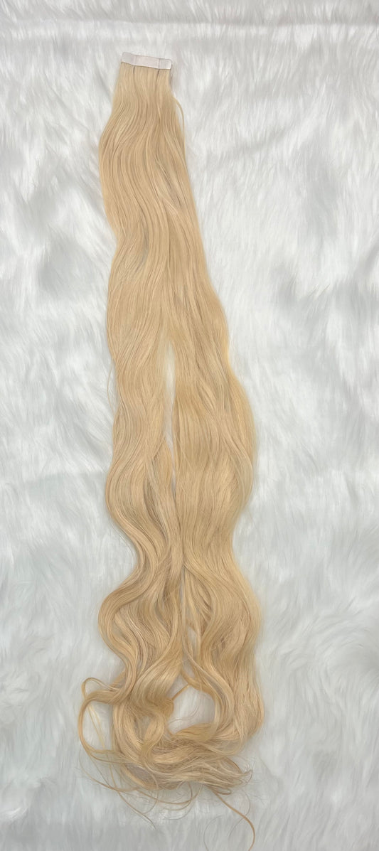 LUX Raw Wavy Blonde #613 Tape-In Extensions