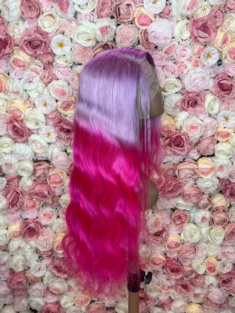 Luscious HD Purplish Pink Passion Front Lace 13x4 180% Density Wig