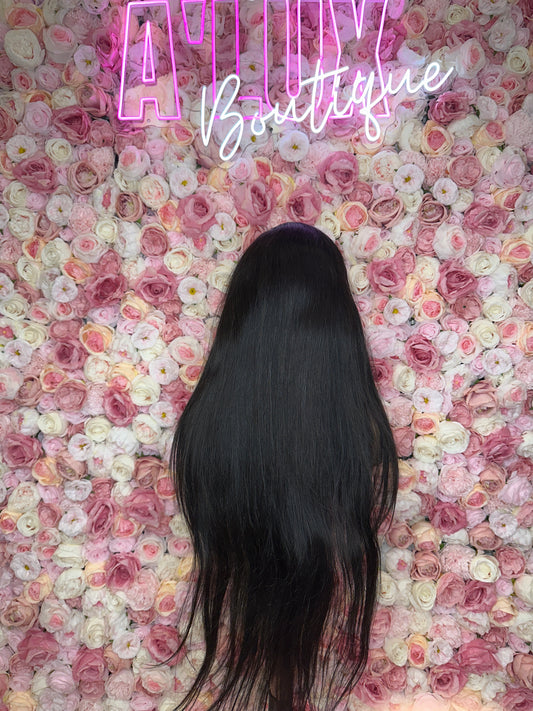 LUSH Silky Straight Front Lace 13x4 180% Density Wig