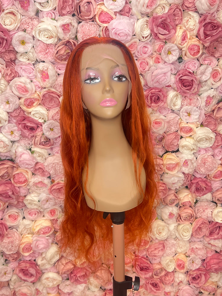 Luscious HD Orange Ginger Front Lace 13x4 180% Density Wig